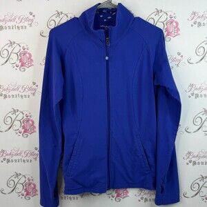 Tuff Athletics sweater zip up royal blue Women's Vibrant Blue Utility Jacket